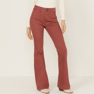 Shyanne Rust Flare & Wide Leg Jeans
